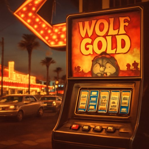 666X Wolf Gold desert theme screen